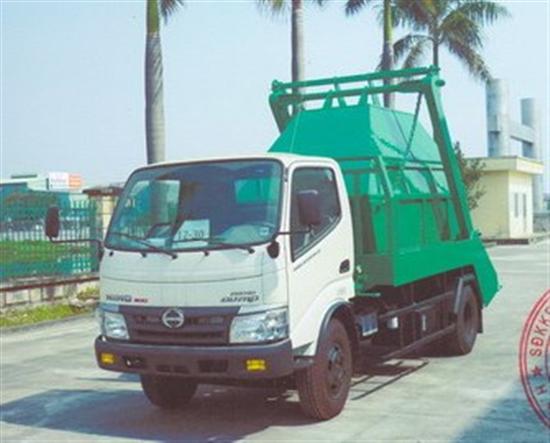 Xe chở bùn thùng rời 3 khối hino wu342L